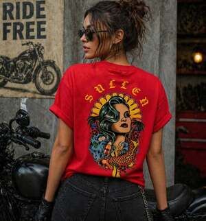 Sullen Angels Clothing Womens Large Vice Beach Shirt Made in US NWT New L100